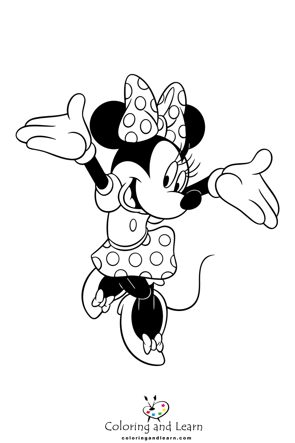 Minnie mouse coloring pages