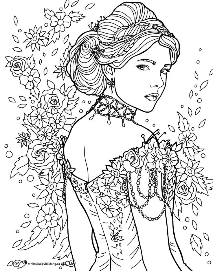 Free colouring pages people coloring pages coloring pages for girls free adult coloring pages