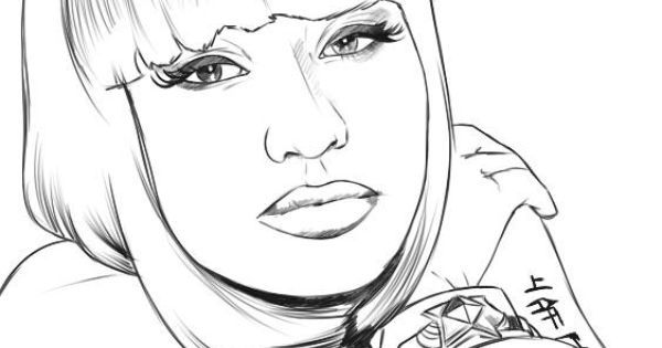 Women faces coloring pages