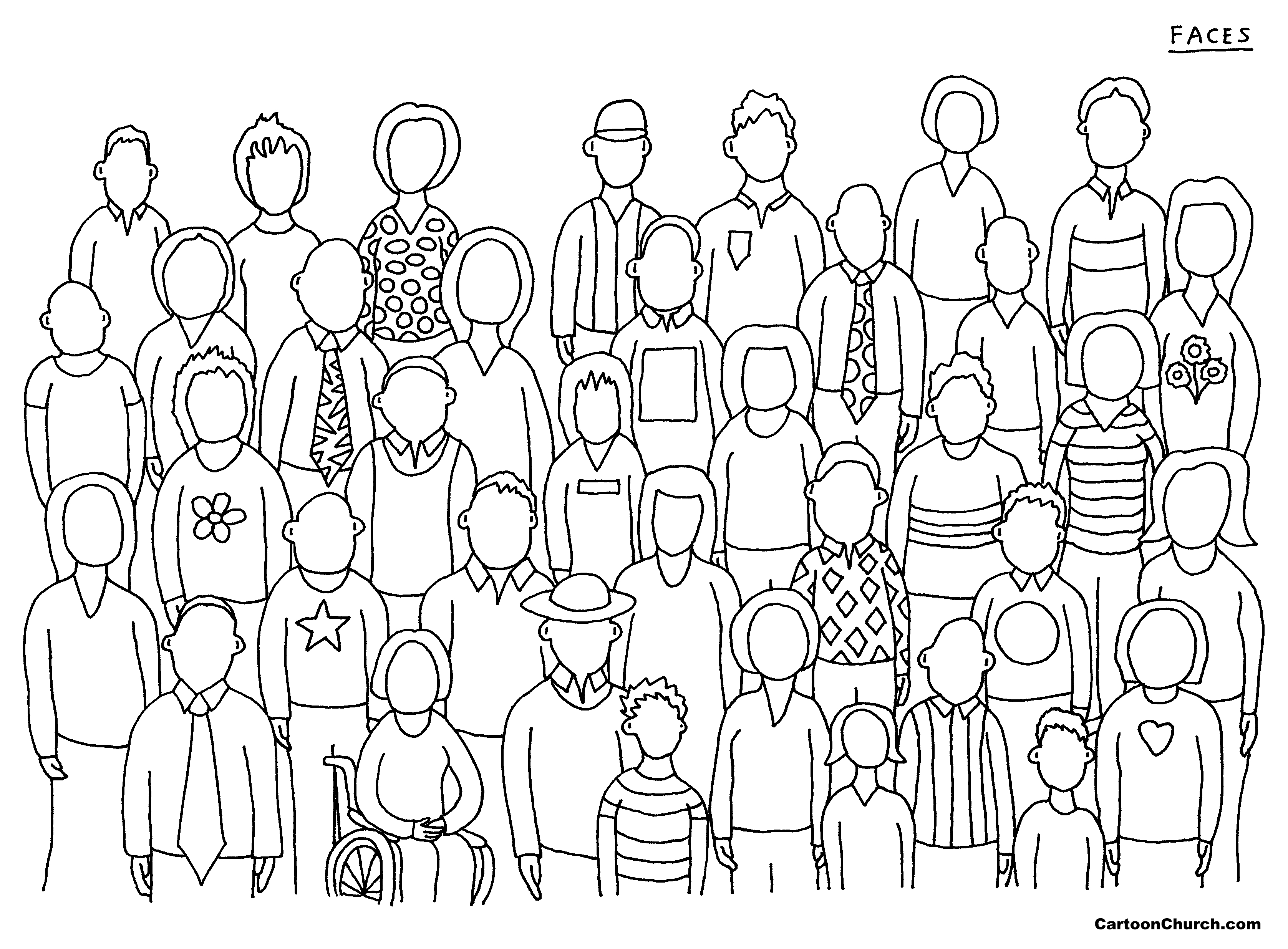 Colouring faces