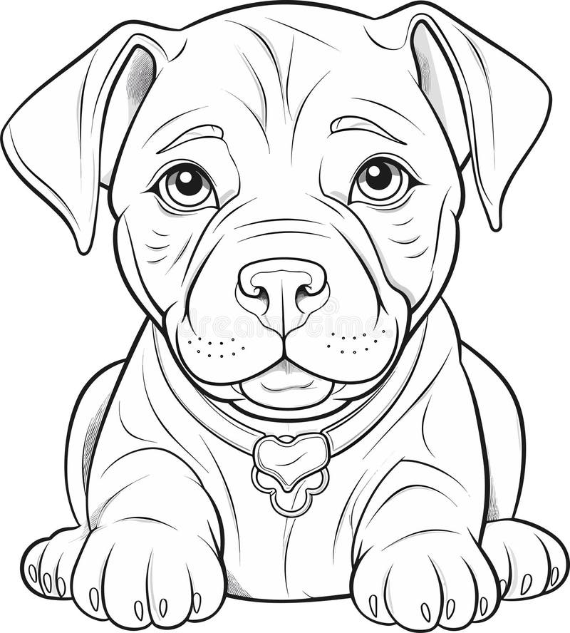 Dogs coloring pages stock illustrations â dogs coloring pages stock illustrations vectors clipart