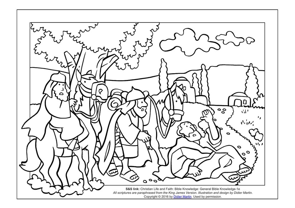 Coloring page the acts of the apostles the road to damascus my wonder studio