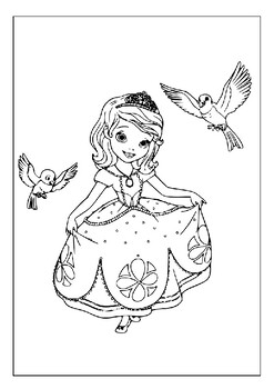 Bring the magic of the kingdom home with sofia the first coloring pages p