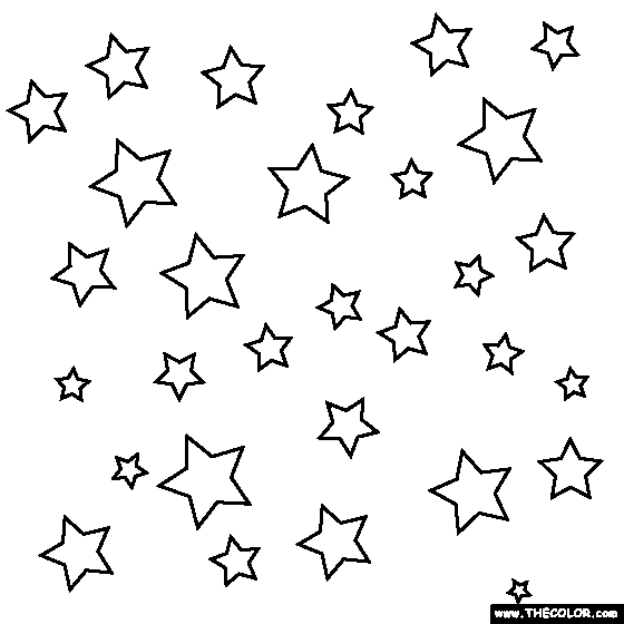 Stars in the sky coloring page star coloring pages drawing stars star sky