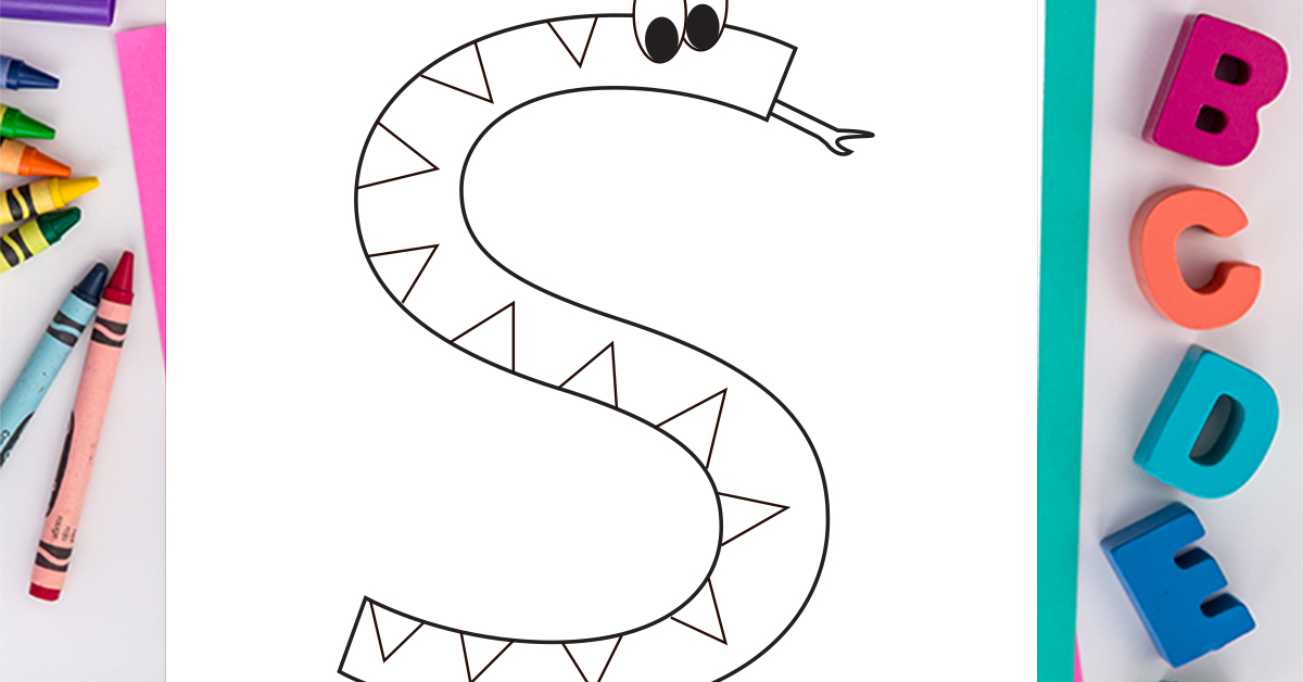 Letter s coloring page free alphabet coloring page kids activities blog