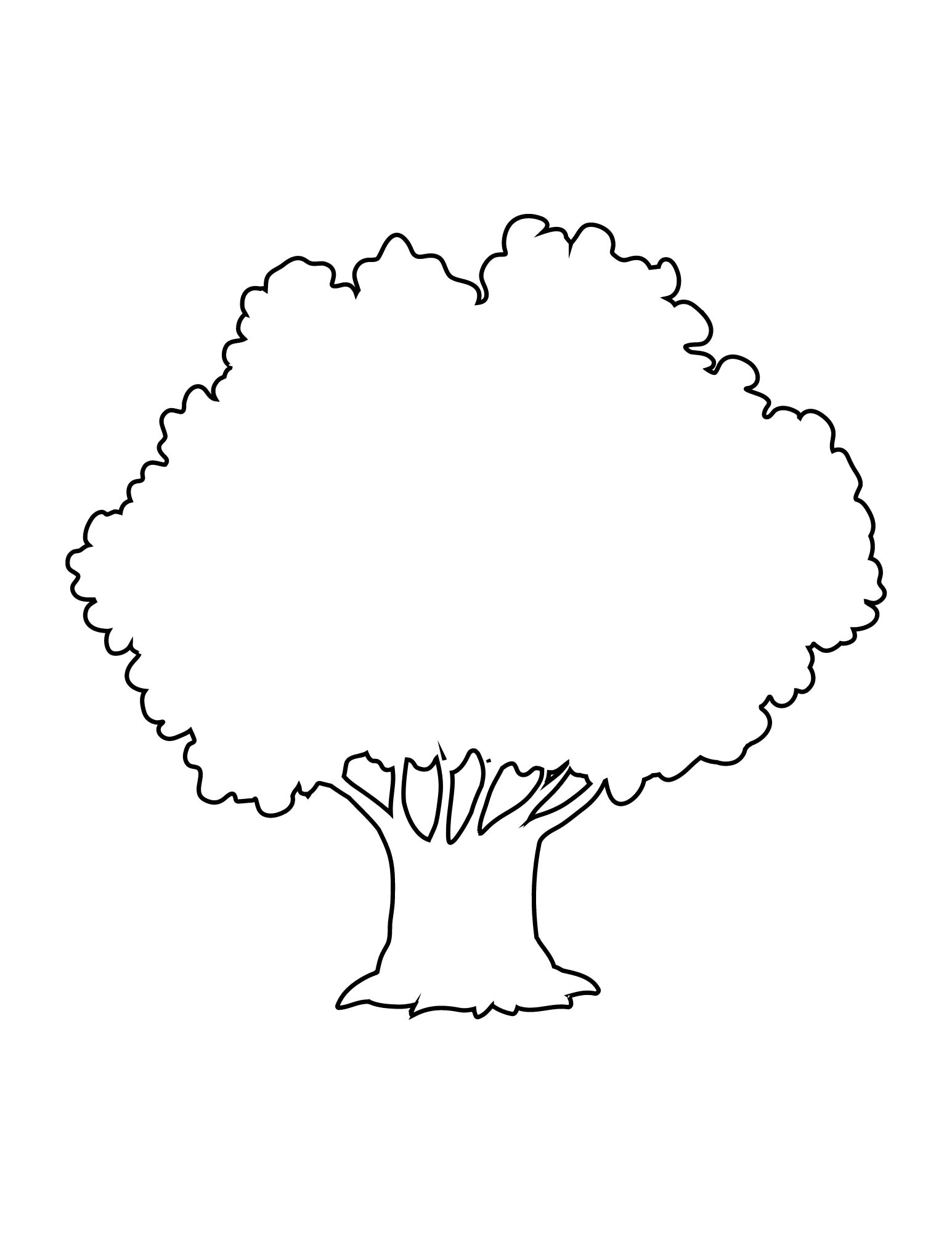 Printable coloring pages of trees for coloring