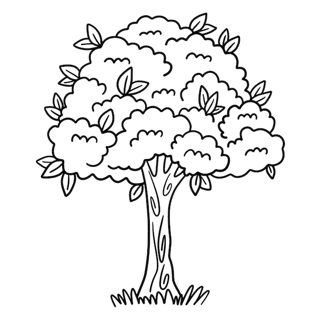 Tree coloring page images