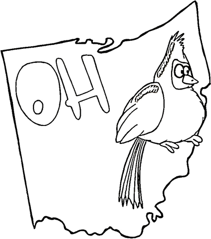 Ohio coloring page free printable coloring pages