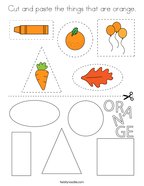 Orange coloring pages