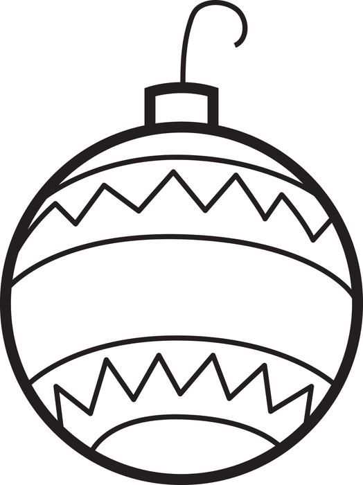 Christmas ornaments coloring page printable christmas ornaments christmas ornament coloring page easy christmas ornaments