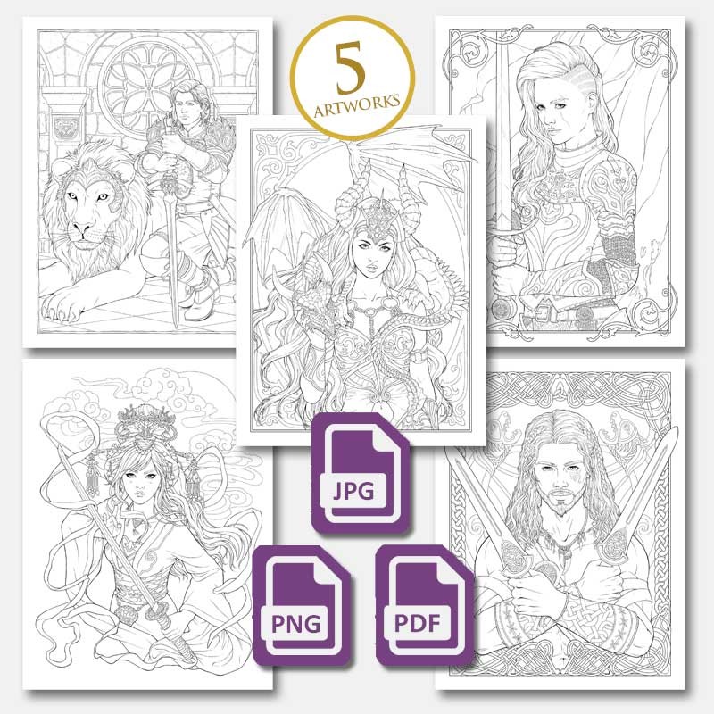 Pack coloring pages