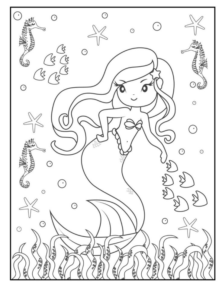 Free mermaid coloring pages for download printable pdf mermaid coloring pages mermaid coloring book mermaid coloring