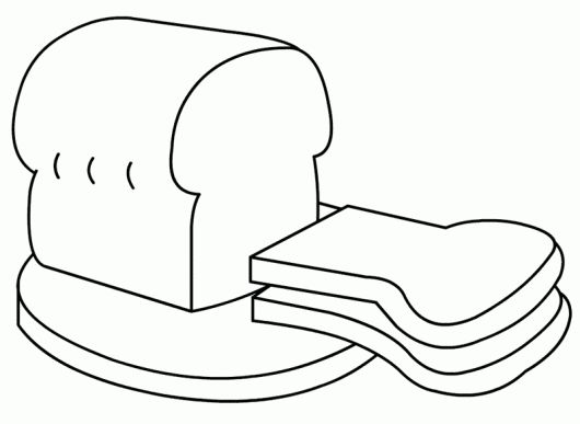 Homemade bread coloring sheet food coloring pages coloring pages color
