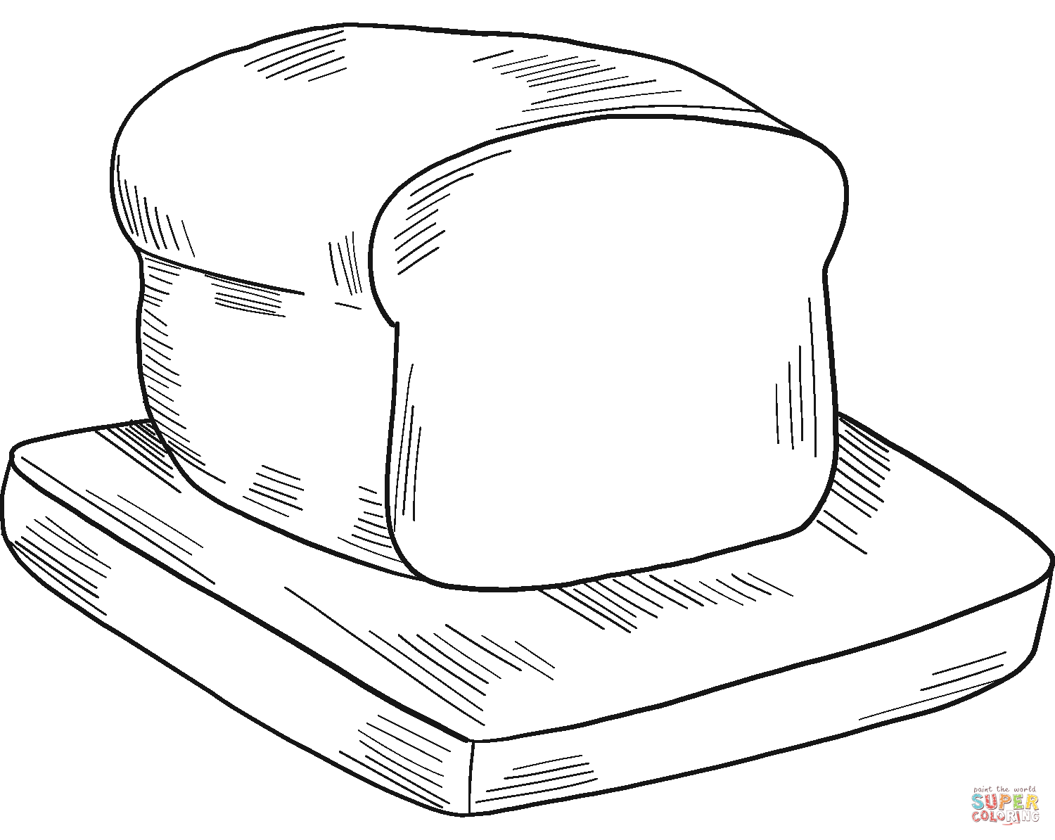 Bread coloring page free printable coloring pages
