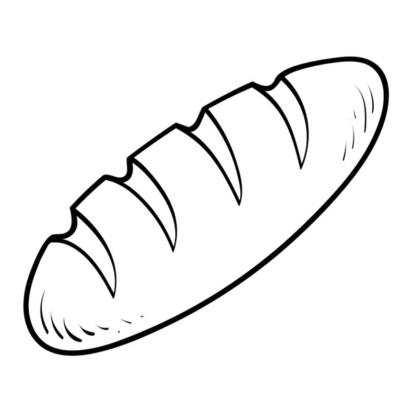 Bread vector colouring book royalty