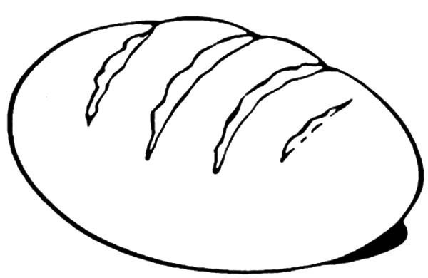 Bread coloring page coloring pages coloring for kids color