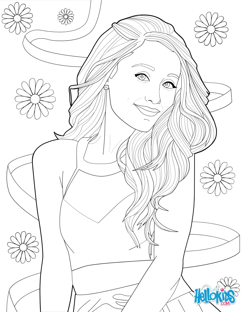 Coloring picture of ariana grande coloring pages