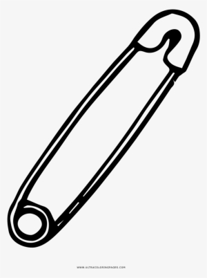 Safety pin coloring page