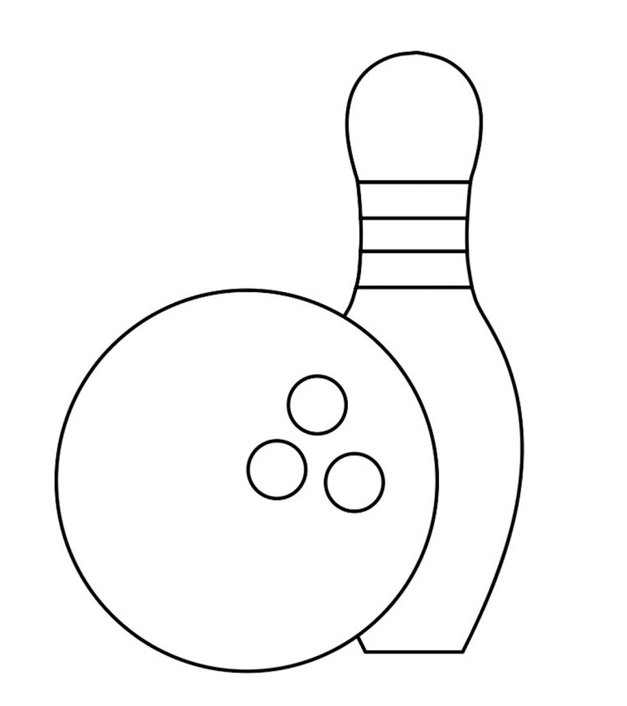 Amazing bowling coloring pages for your toddler