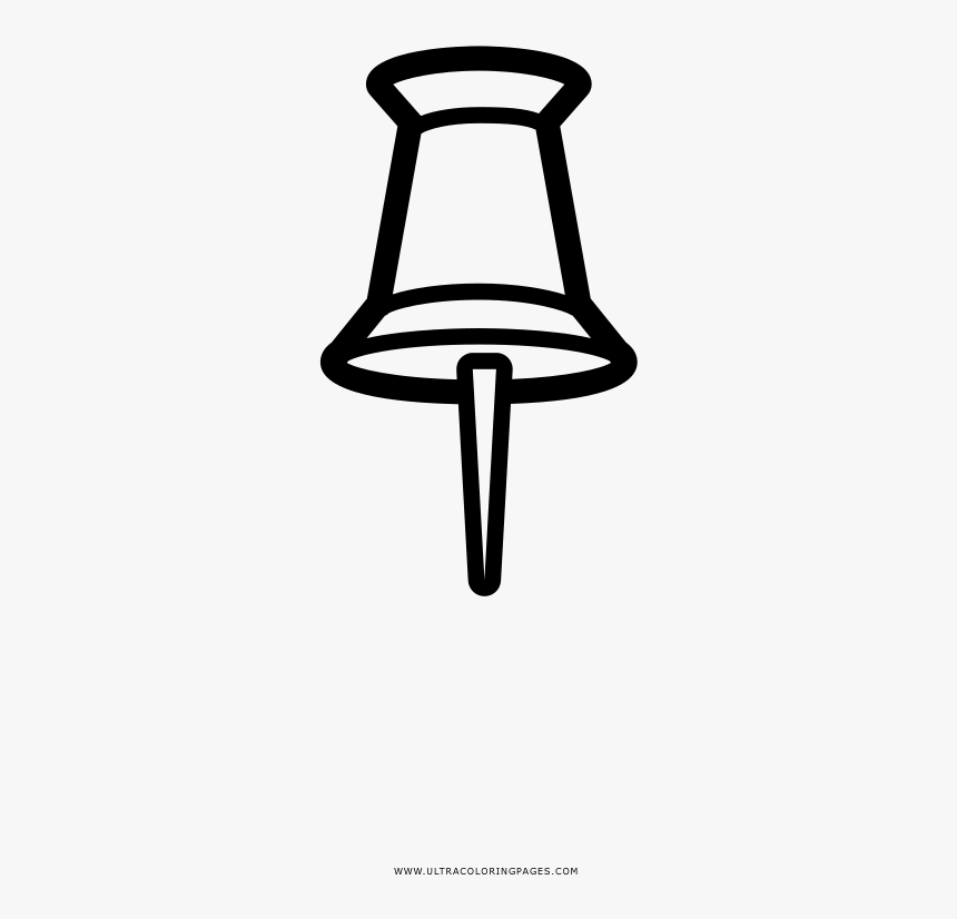 Push pin coloring page