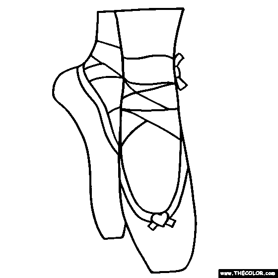 Ballerina and ballet dancer online coloring pages