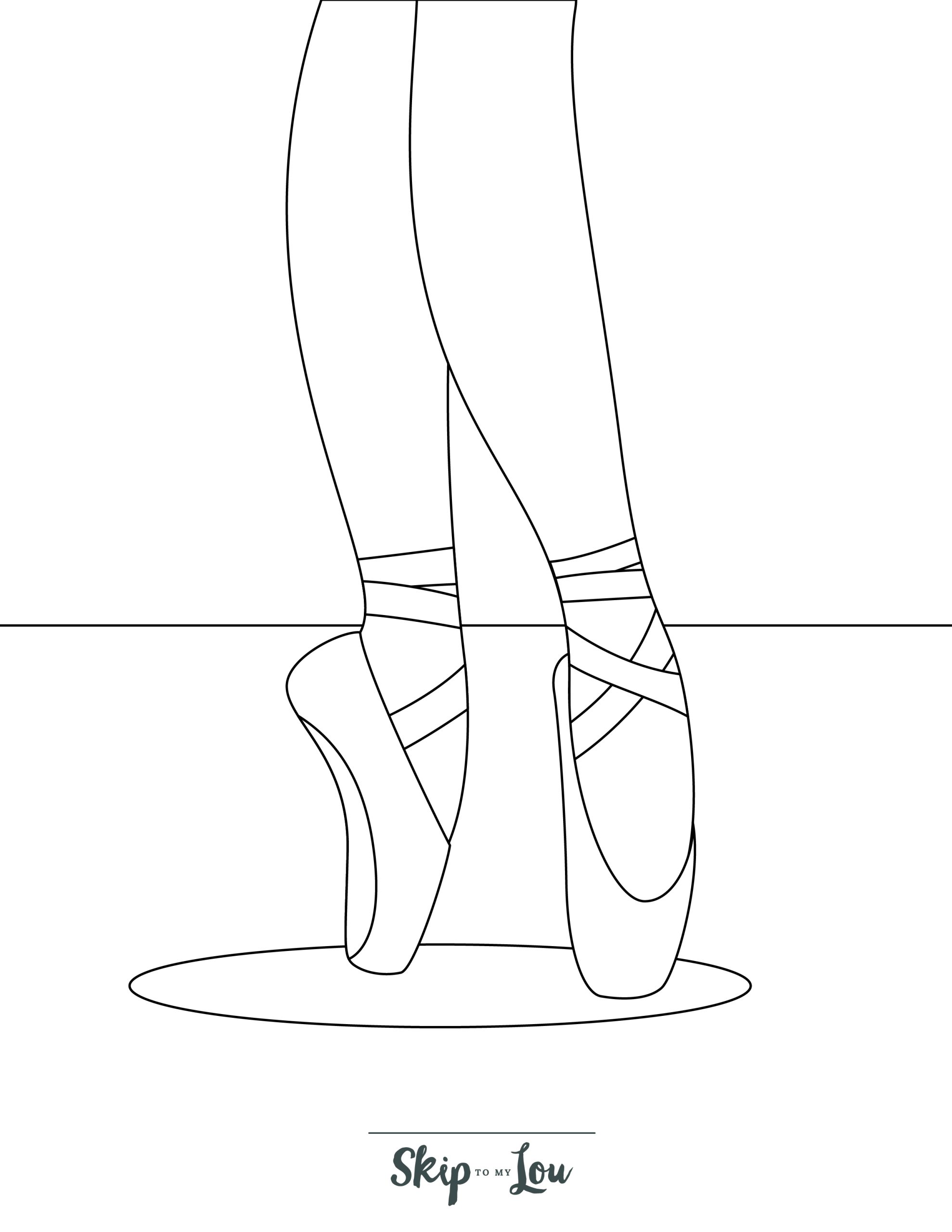 Ballerina coloring pages