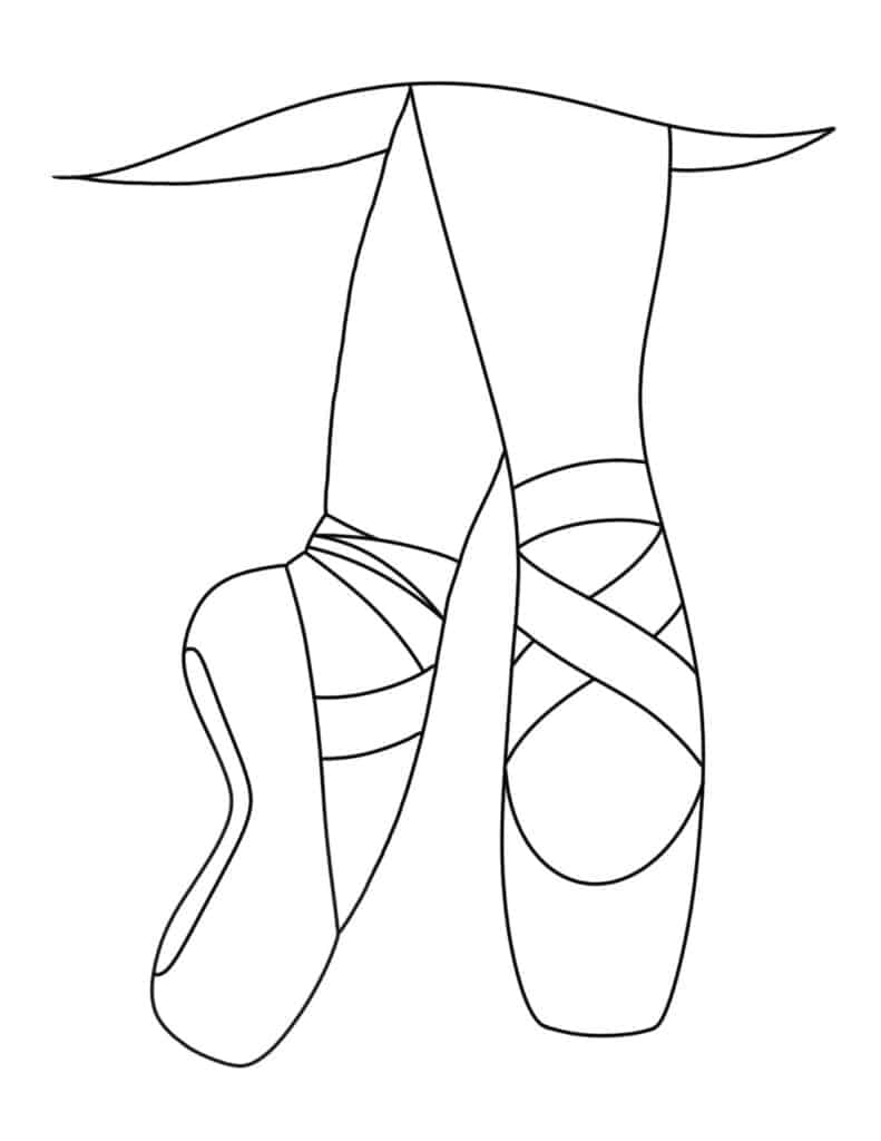 Free ballet coloring pages â the hollydog blog