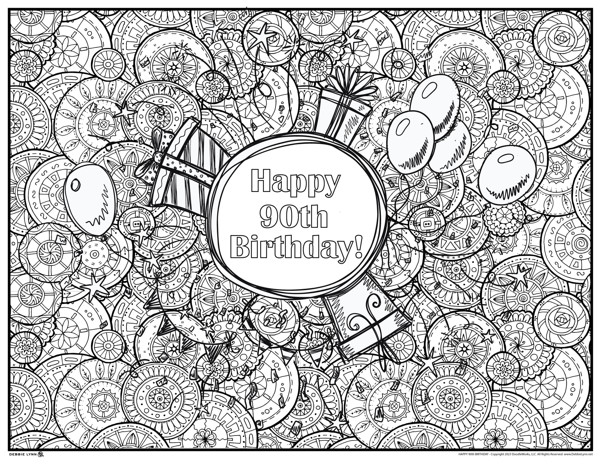 Happy personalized giant coloring poster â debbie lynn