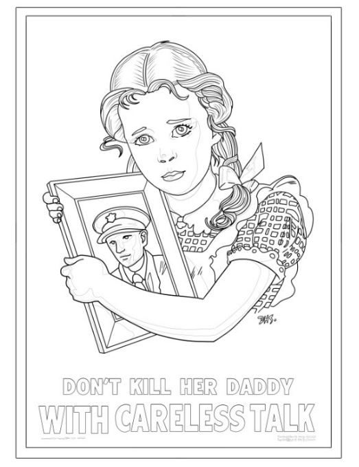 We can color it a propaganda poster coloring book by gainsayer press â