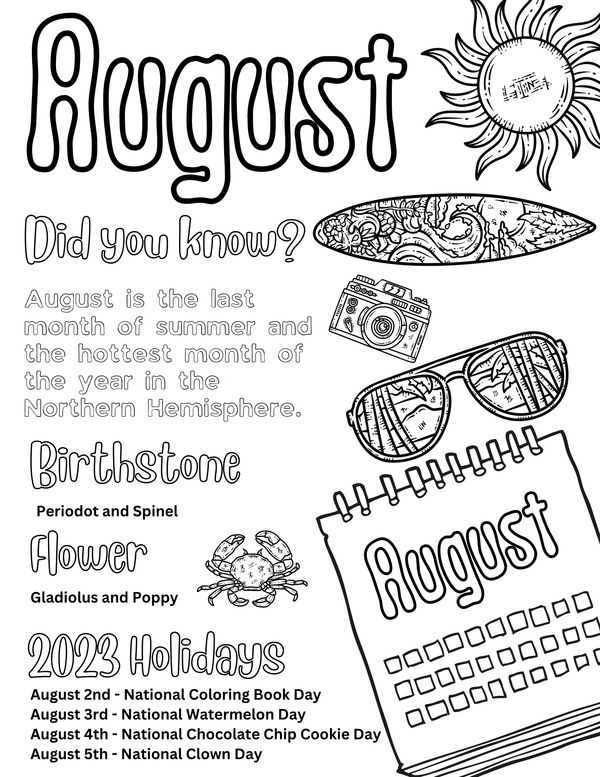 Free august coloring pages coloring pages watermelon day national watermelon day