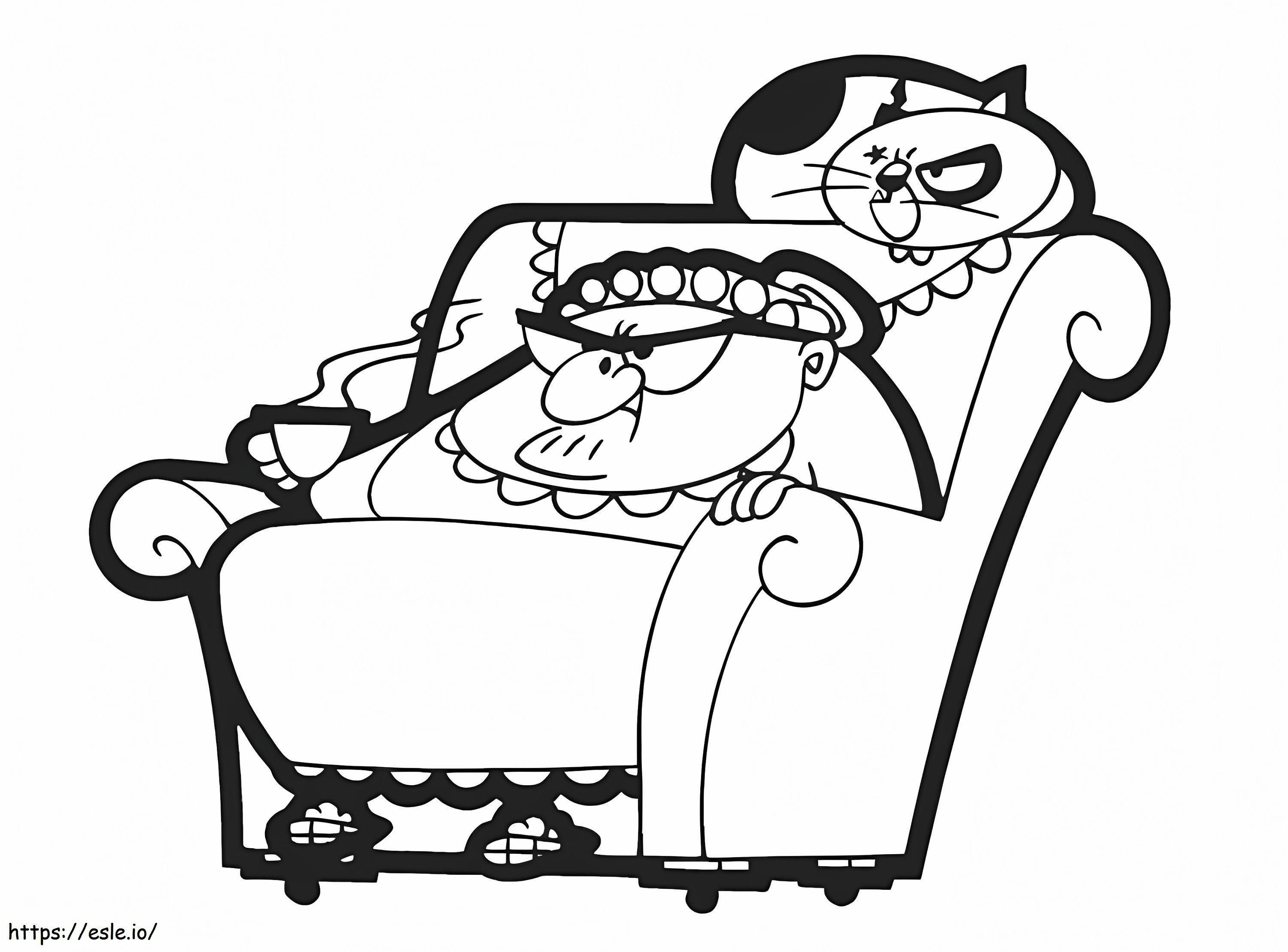 Mrs wicket and scraper a coloring page