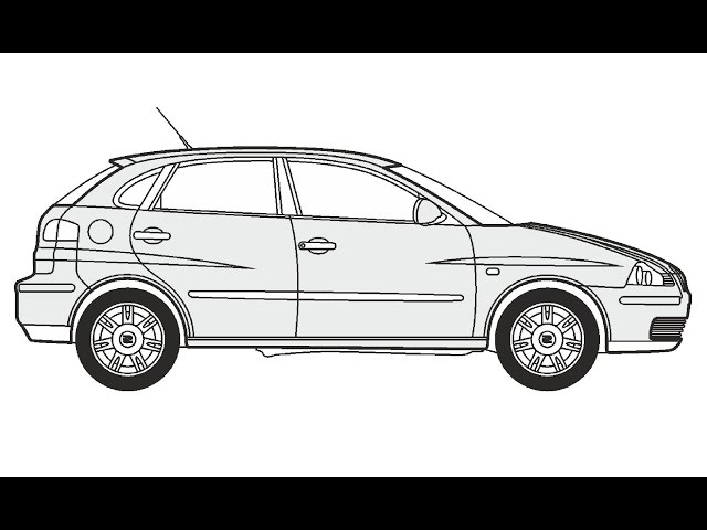 How to draw a seat ibiza ðððº ððñðñðððññ seat ibiza