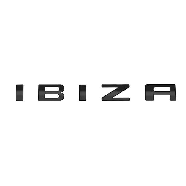 Seat ibiza rear black logo badge