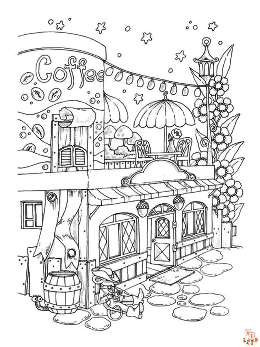 Aesthetic coloring pages