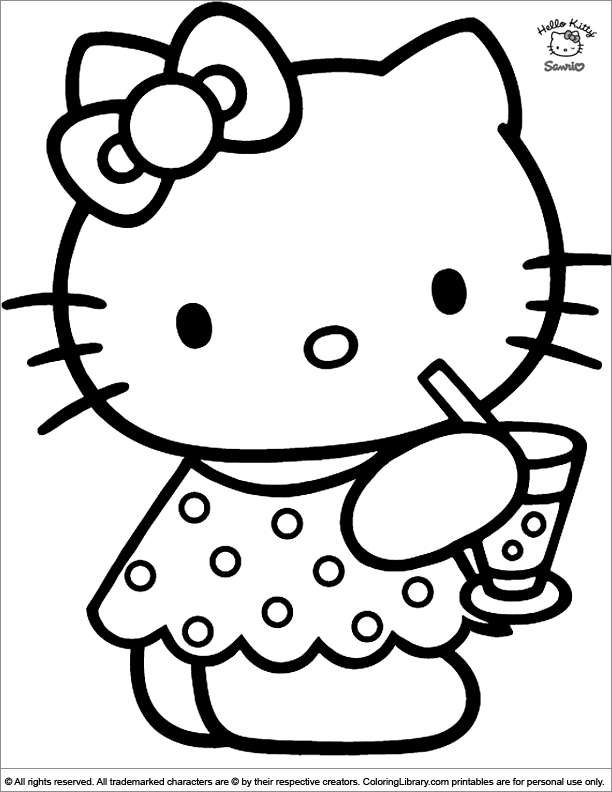 Fun coloring sheet