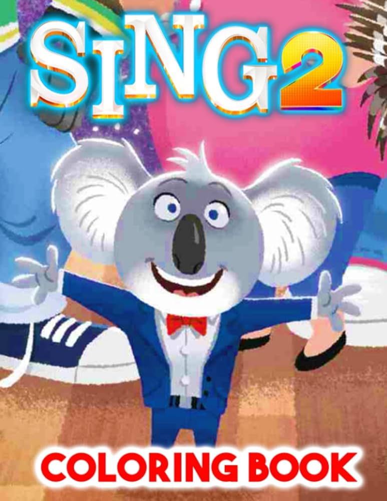 Sing coloring book high quality sing by cole denise