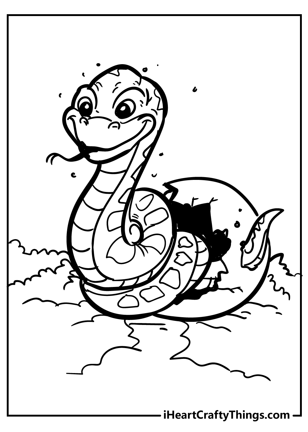 Snake coloring pages free printables
