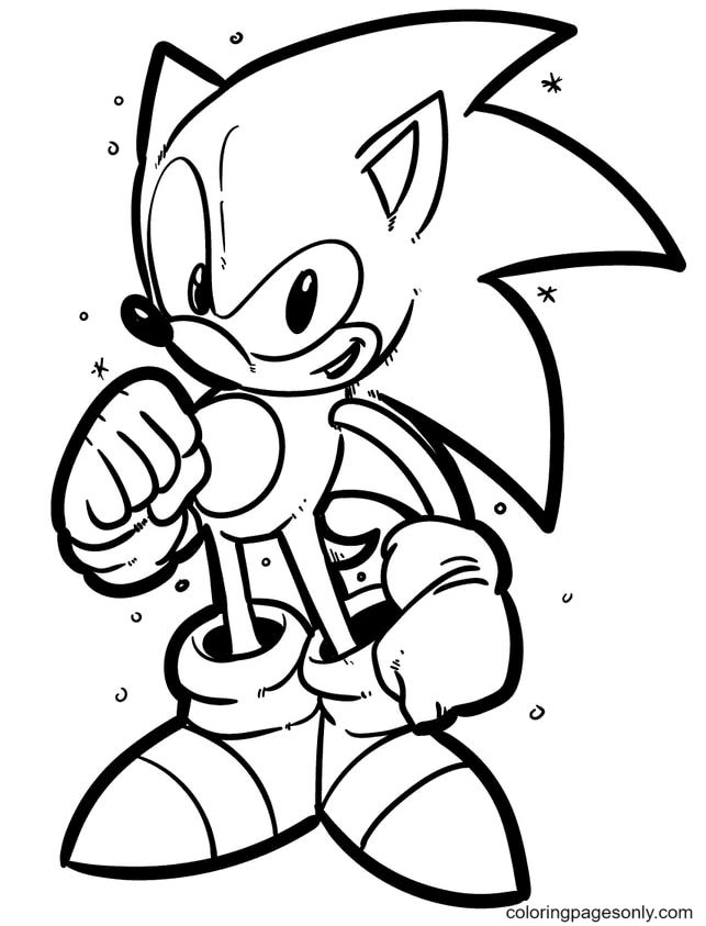 Sonic coloring pages