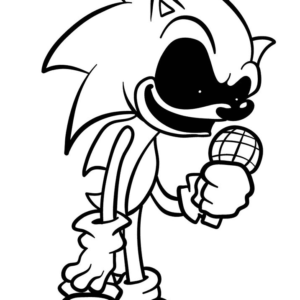 Sonic exe coloring pages printable for free download