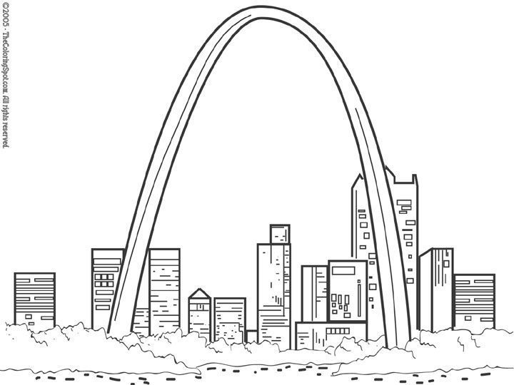 Free coloring pages of st louis saint louis arch coloring pages free coloring pages