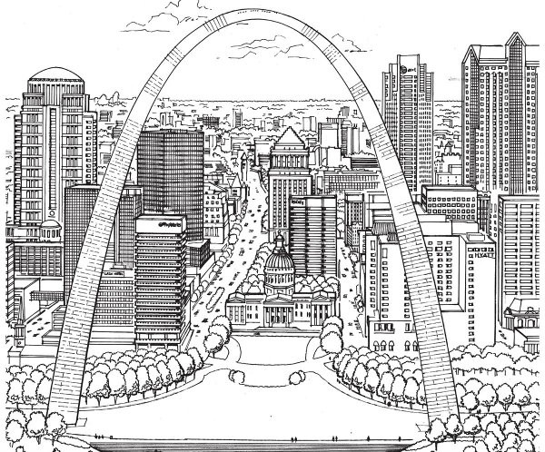 New adult coloring book shows the beauty of st louis architecture st louis st louis riverfront times
