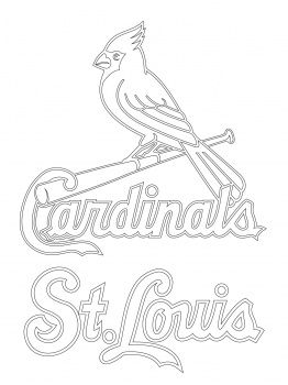 St louis cardinals logo coloring page super coloring coloring pages baseball coloring pages coloring book pages