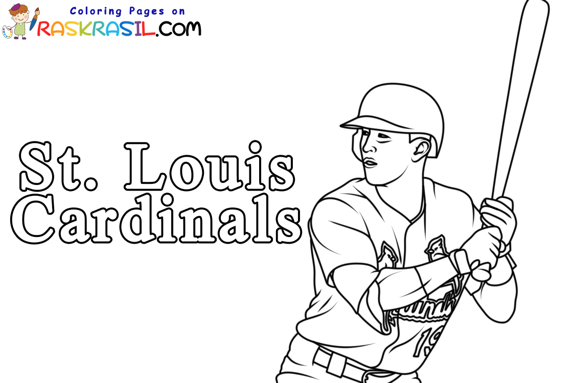 St louis cardinals coloring pages