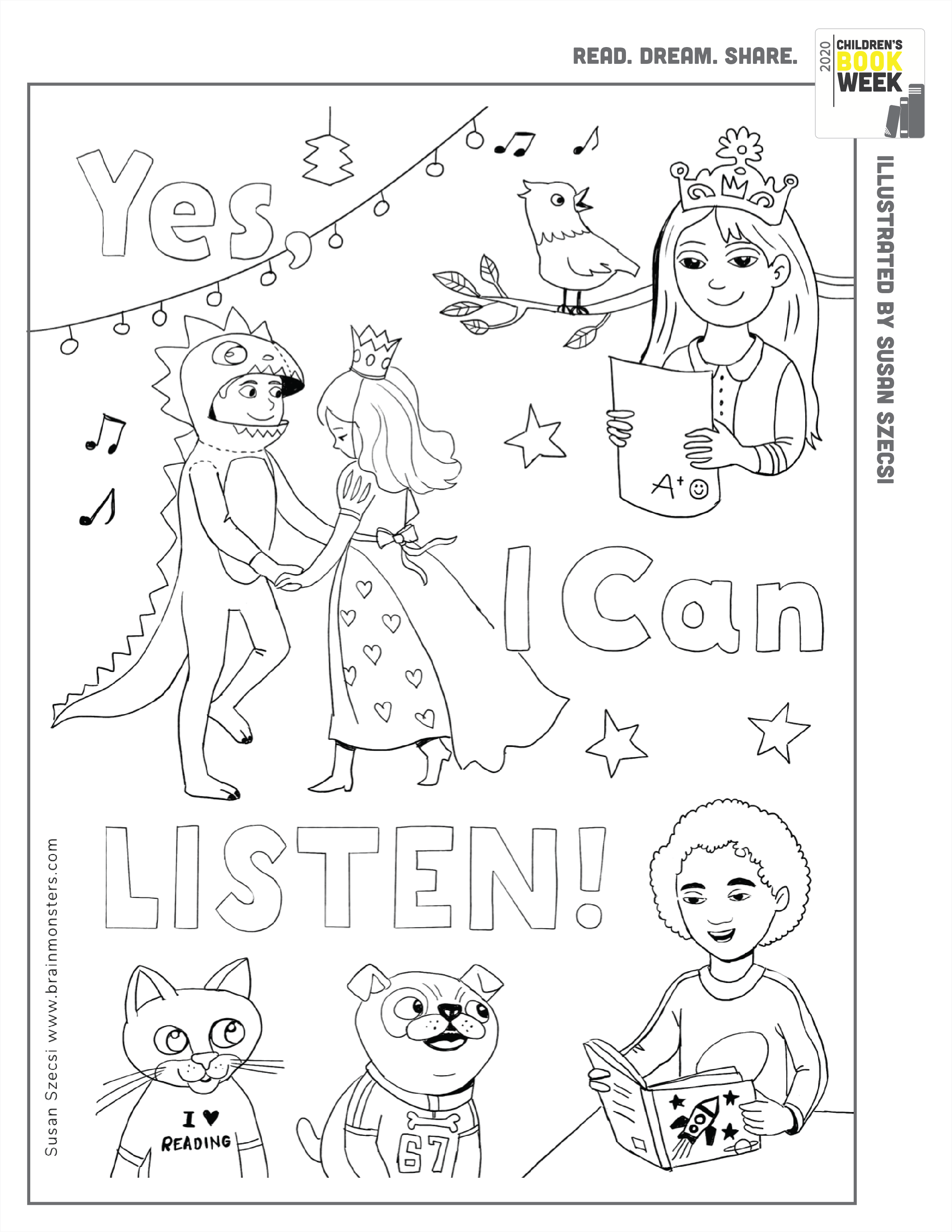 Coloring book pages â every child a reader