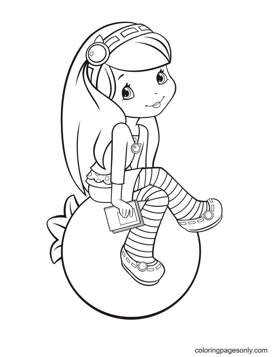 Strawberry shortcake coloring pages printable for free download
