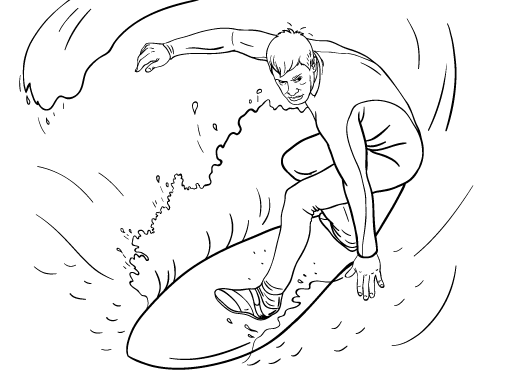 Free surfer coloring page coloring book pages coloring pages free coloring pages