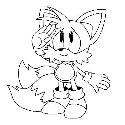 Tails coloring pages