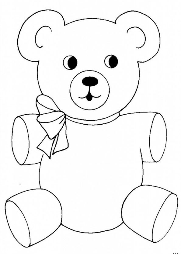 Coloring pages teddy bear coloring pages