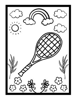 Tennis coloring pages for kids tennis coloring sheets pdf sport printable page