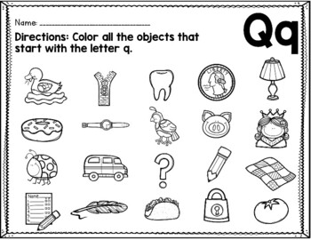 Dollar deals beginning sound coloring pages p q r s t by ms team turner